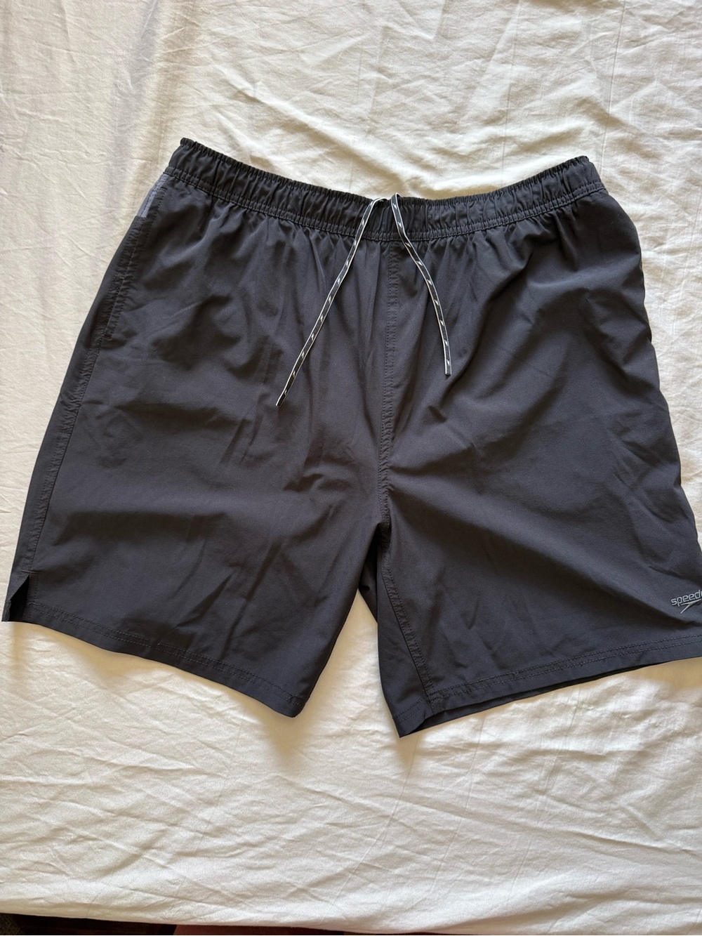 Speedo Black Men's Lined Swim Trunks